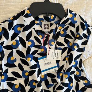 Anne Klein sleeveless floaty print midi dress